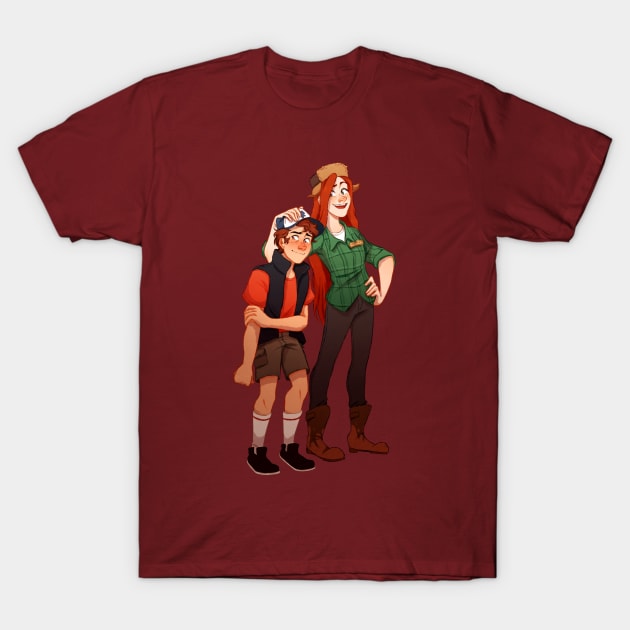 Wendy and Dipper T-Shirt by annaleighart